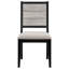 7 Dining For Modern Rooms, Rectangular Table Extends 18 Inches, 6 Upholstered Chairs, Black And Grey Scheme With Rustic Charm, Expandable From 60 To 78 Base