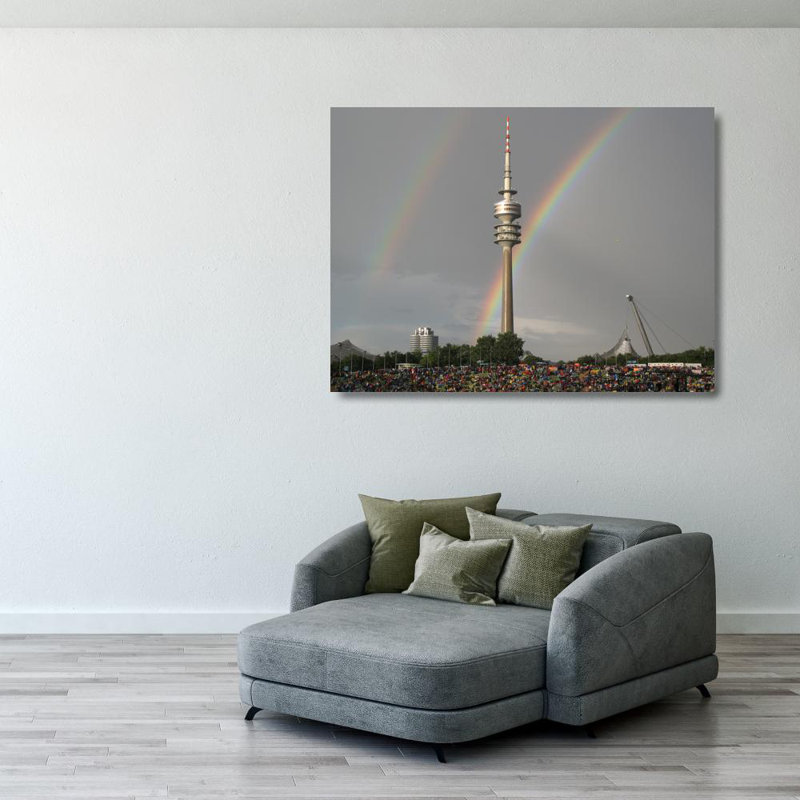 Stade olympique, Munich, Allemagne, H 28 po x l 38 po
