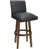 Gray Seat/Brown Frame