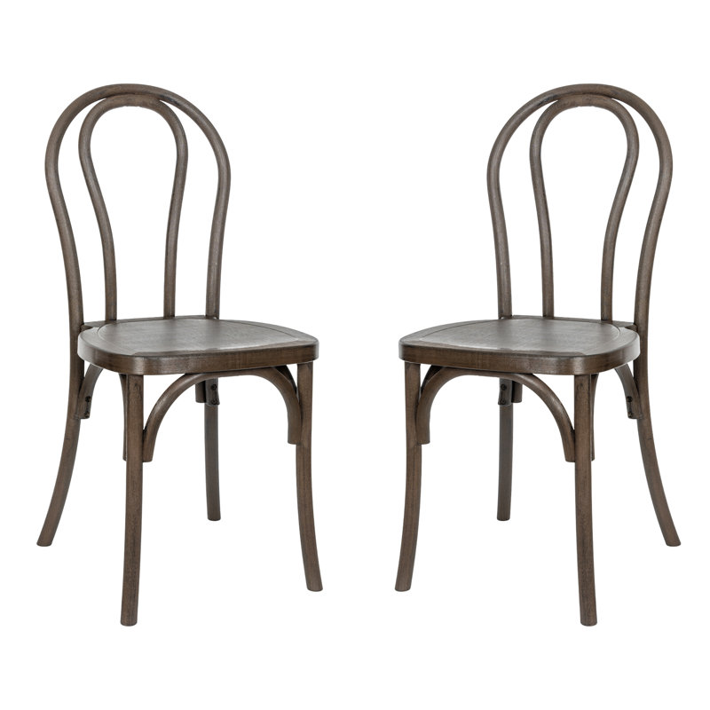 Chaise Statice pour intérieur et extérieur en bois de qualité commerciale Thonet, Brun