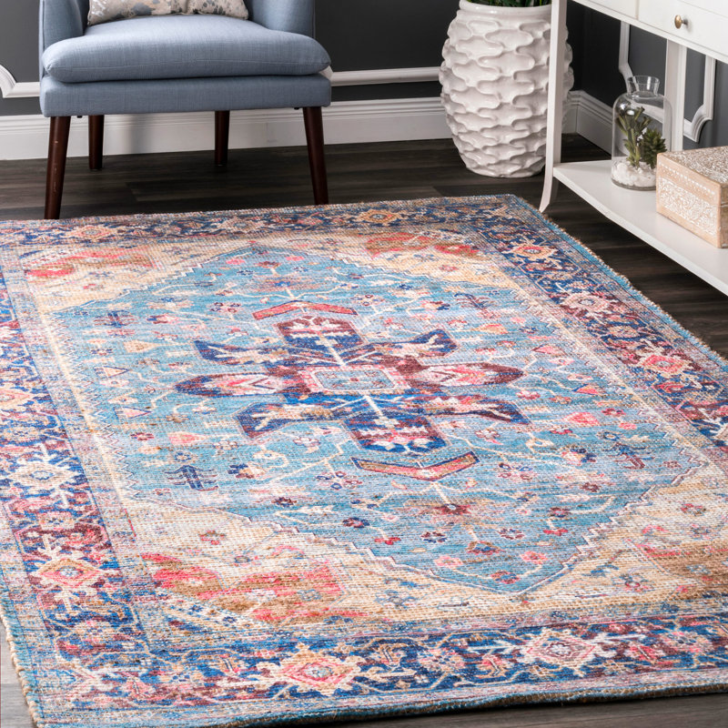 Tapis bleu Kesha, Rectangle 4 pi x 6 pi