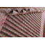 Tapis rayé rose 7 x 9