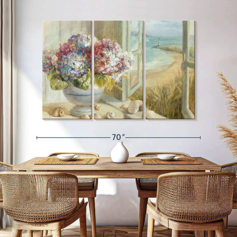 Harnek Coastal Hydrangea II, 42" H x 65" W
