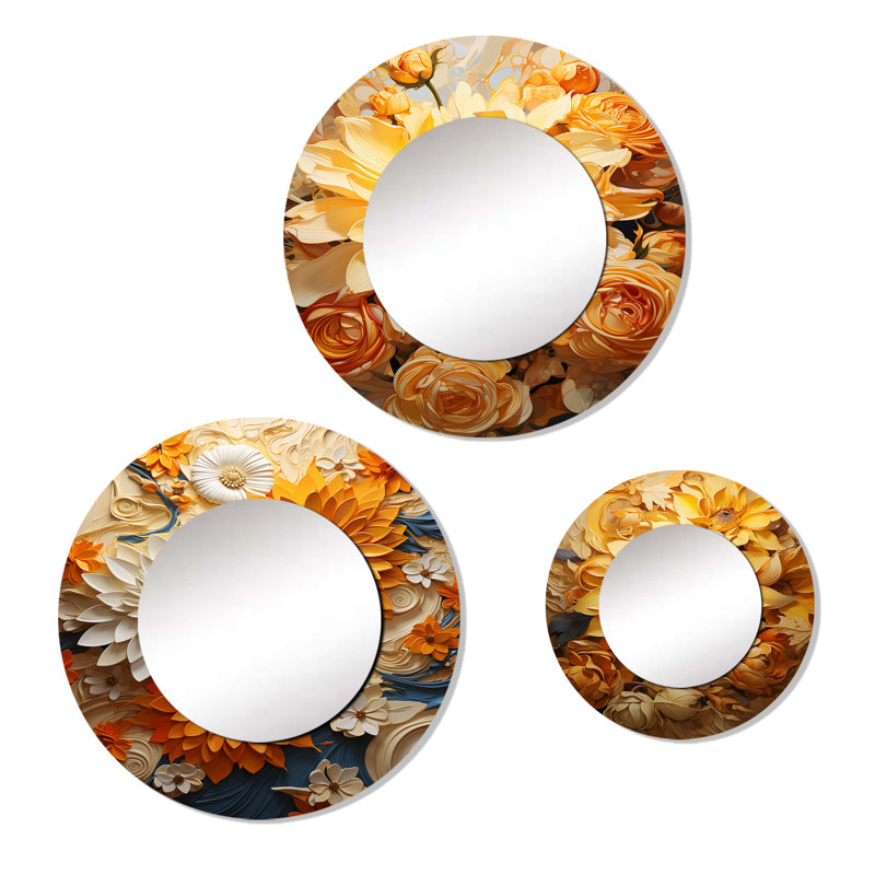 Kashum Metal Round Mirror