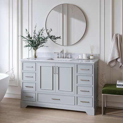Meuble-lavabo simple avec plateau Abita 55