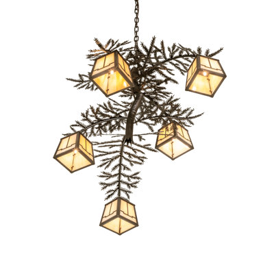 36" Wide Valley View 5 Light Chandelier