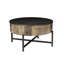 Élégante table basse rustique en bois de manguier et en fer pour salon moderne avec centre de table avec base