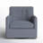 Adele Tufted Upholstered Swivel Accent Armchair with Removable Seat Cushion-1245825665
