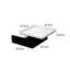 Table basse rotative de rangement de style Mid-Century