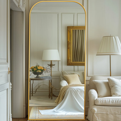 Arched Metal Oversized Full-Length Mirror