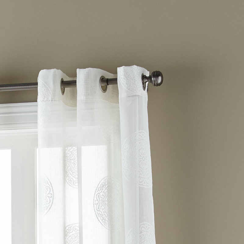 Sheer Curtain Pair, Ivory