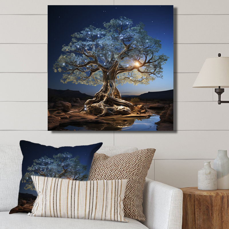 Baobab céleste photo I encadrée sur toile, Toile tendue, H 30 po x l 30 po x P 1 po