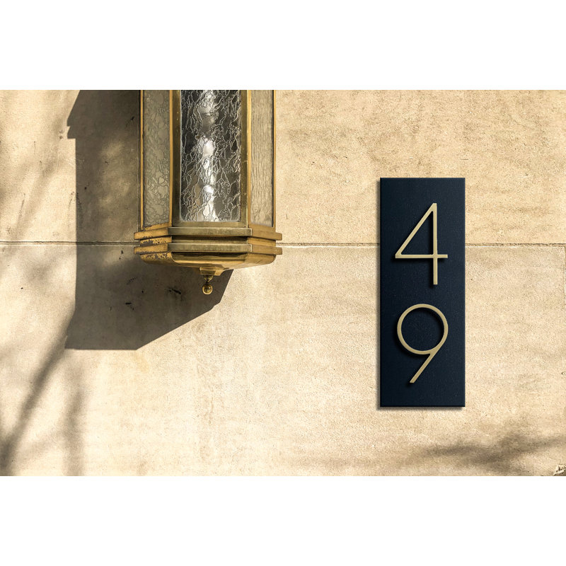 Plaque d'adresse dorée, Oui