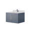 Meuble-lavabo de salle de bain 30 po X P 22 po D, plateau en marbre de culture et ensemble de robinet