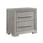 Table de chevet contemporaine en bois gris avec table de chevet 28 po