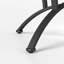 Ensemble de 3 tables basses en verre trempé à surface robuste avec finition noire rustique pour un décor de salon élégant