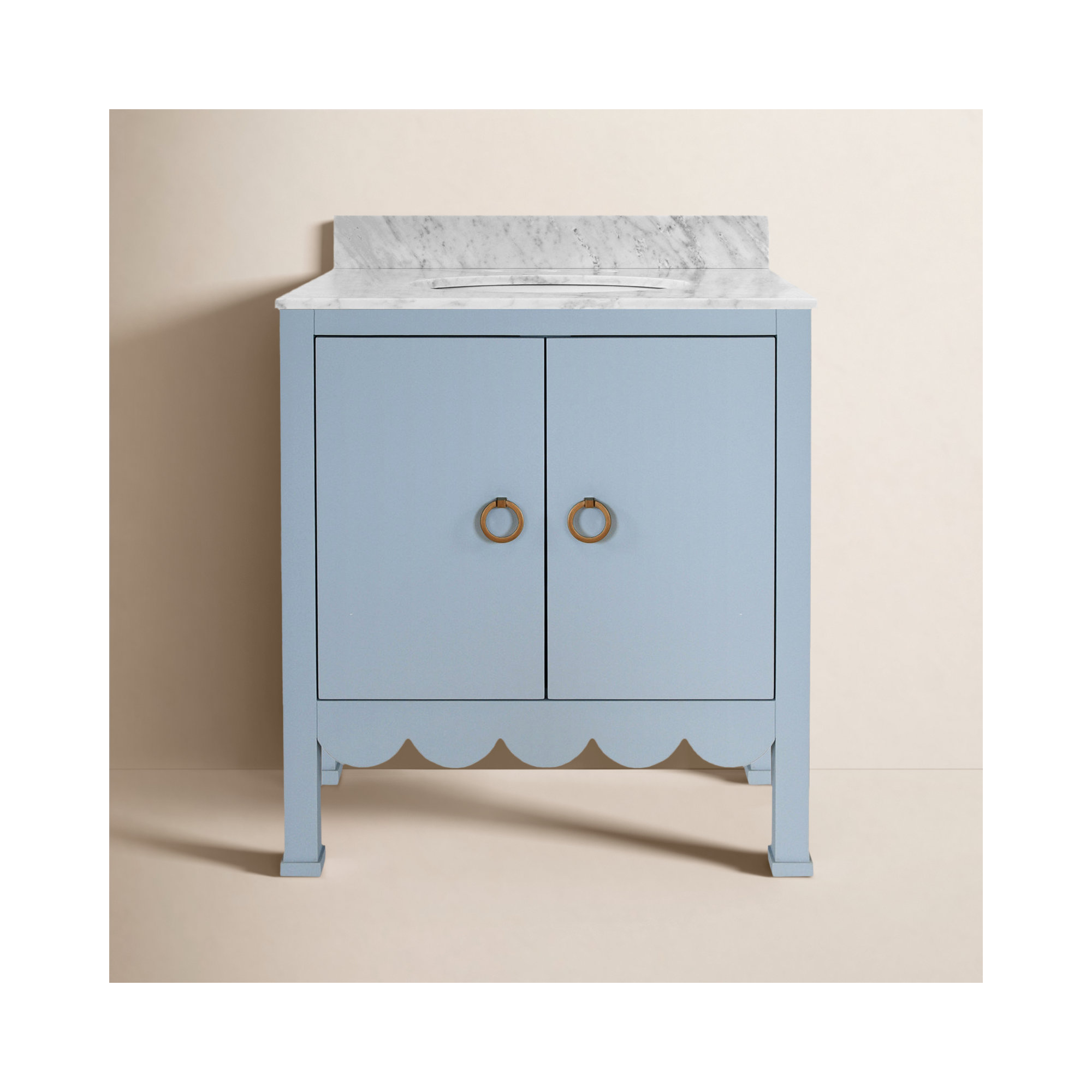 Kealey 30.5'' Single Bathroom Vanity, Matte Light Blue