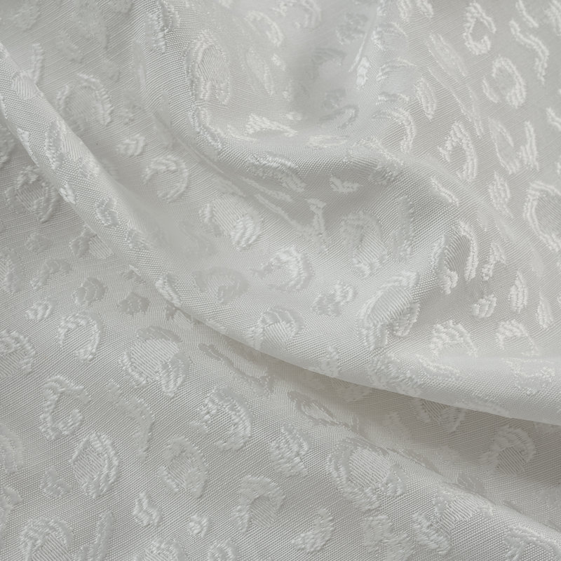 Panneau de rideau simple obscurcissant en polyester Kysin, Blanc