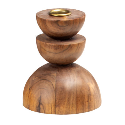 Petit porte-bougie Cupola_acacia