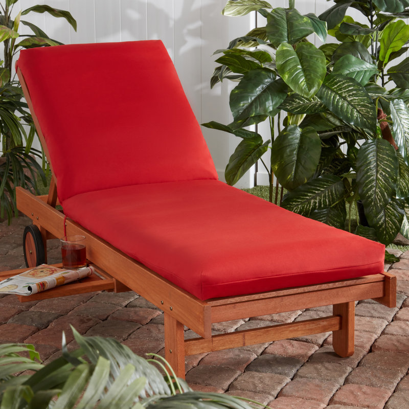 Outdoor Chaise Lounge Chair Cushion, Salsa
