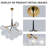 Modern 4 - Light Cluster Glass Chandelier Dimmable