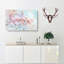 Japanese Cherry Tree In Pink In Abstract - Wrapped Canvas-55308570