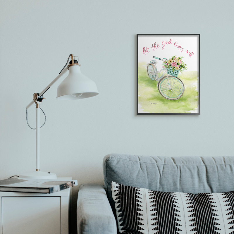 Let Good Times, H 20 po x l 16 po, Giclée encadrée noir minuit