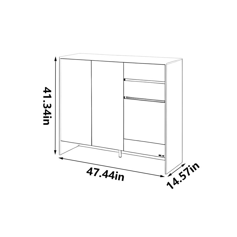 Armoire à chaussures moderne, simple et tendance
