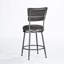 Tabouret de bar pivotant avec dossier en bois de 26 po Morford