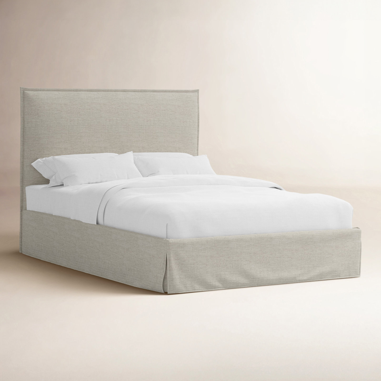 Stoffer Home x Cloth & Co. Maura Bed, Relaxed Zinc Linen, Queen
