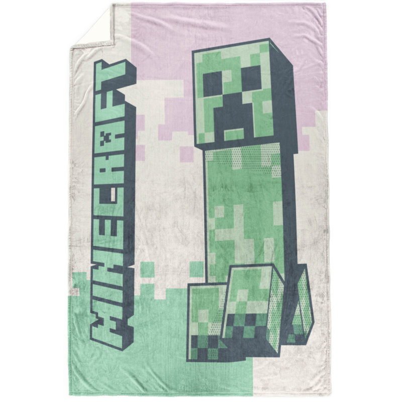 Minecraft Desert Creeper 46 X 60 Throw