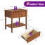 Table de chevet 24 po en bois massif avec tiroir et tablette ouverte, brun-1808928922-1810244444