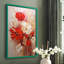 FLORAL Series CCCCXVII - reproduction encadrée de qualité supérieure - prête à être accrochée - aucun clou requis-393571426-393571427
