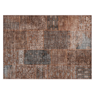 Mohssen Washable Patchwork Indoor / Outdoor Rug