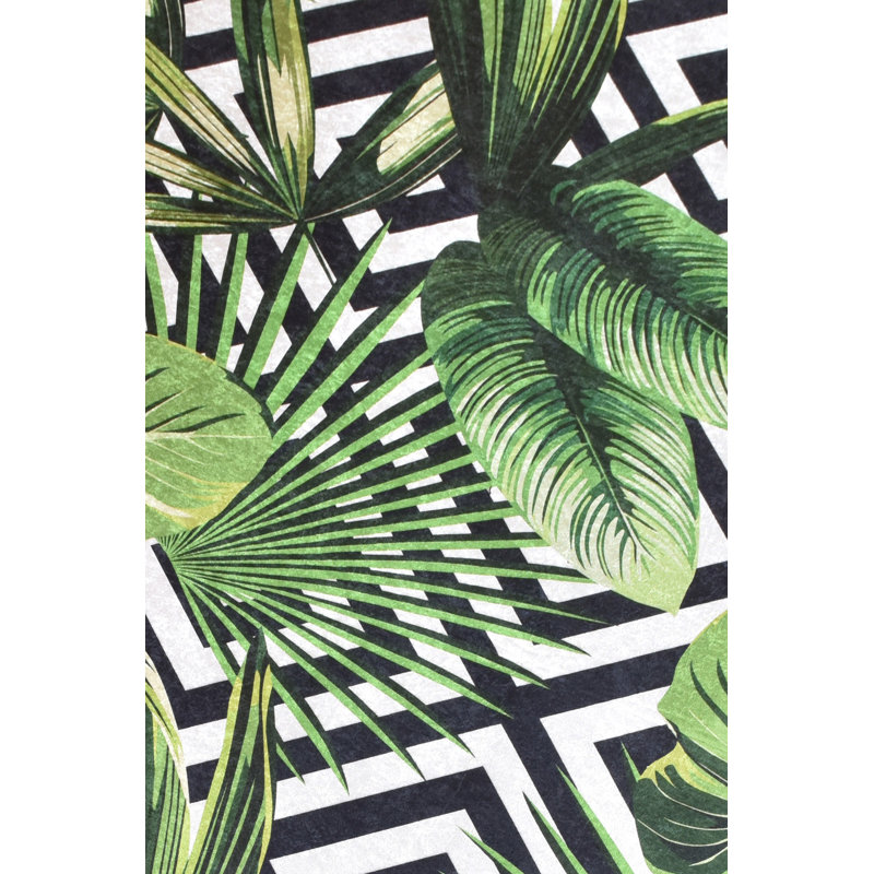 Premium Hall Carpet (4.9 x 6.6 ft), 100% Polyester, 0.2 in Pile Height | Antibacterial, Non-Slip Underside | Machine Washable, Durable & Easy Care, Perfect for Living Room or Entryway Decor