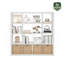 Beyard 100 cm H x 89.99 cm W Standard Bookcase-2075262768