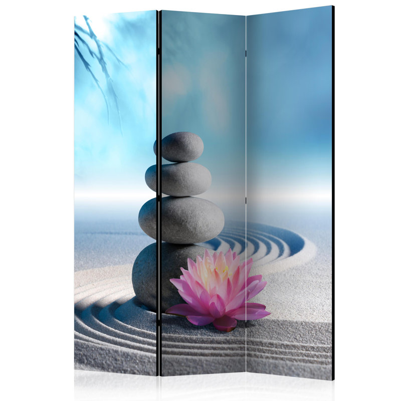 Majzara Solid Wood Folding Room Divider, 3