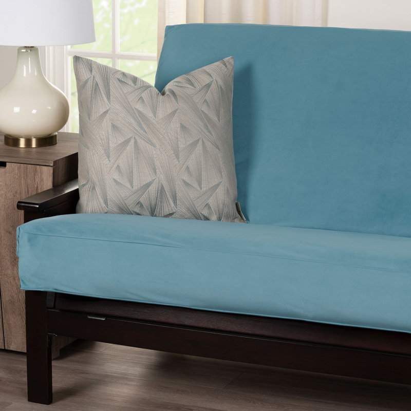 Housse pour futon Velvet-Soft, Polyester turquoise