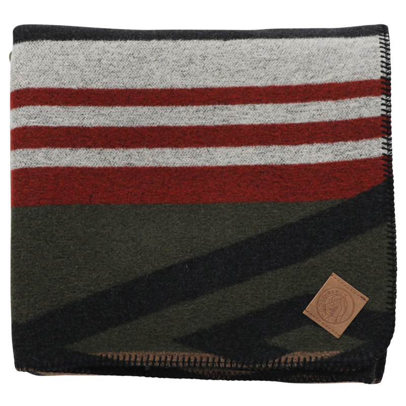 Jeté Wooded River Paloma Earth - 60 x 72, neutre pour ton de canapé et lit superposé