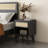 Nightstand Boho Bedside Table With Rattan Drawer