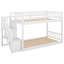 Lit superposé simple au-dessus d'un lit simple, échelle avec rangement-10241556