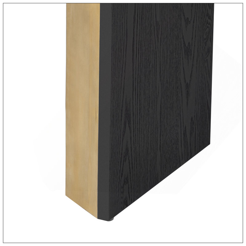 Console élégante Mirod, conception de foyer, simple et fonctionnelle avec plateau en placage de bois de haute qualité, polyvalente pour le couloir, le salon ou le vestibule