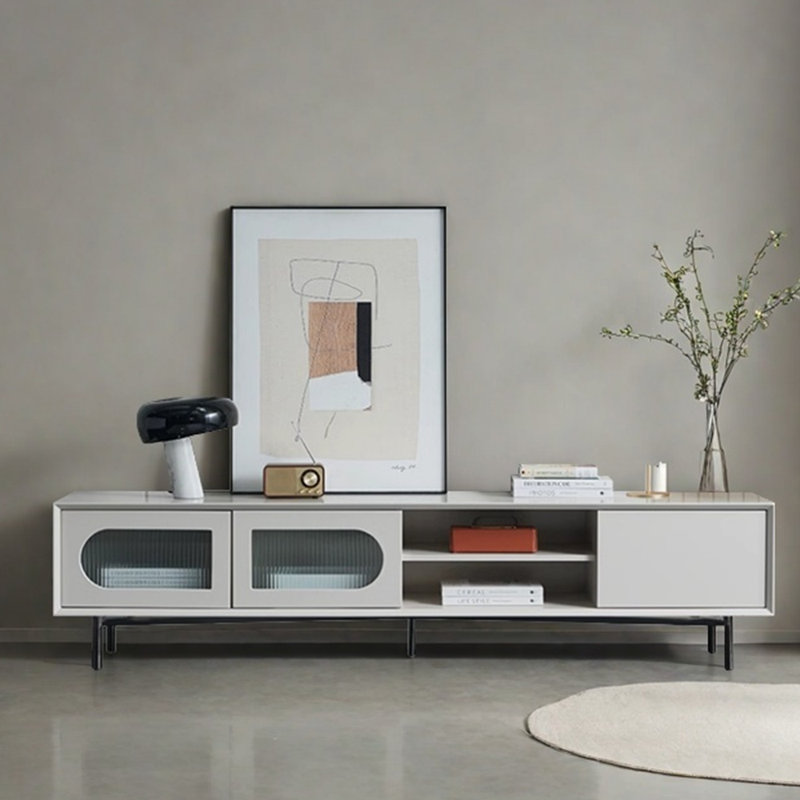 Meuble télé de style crème de style minimaliste