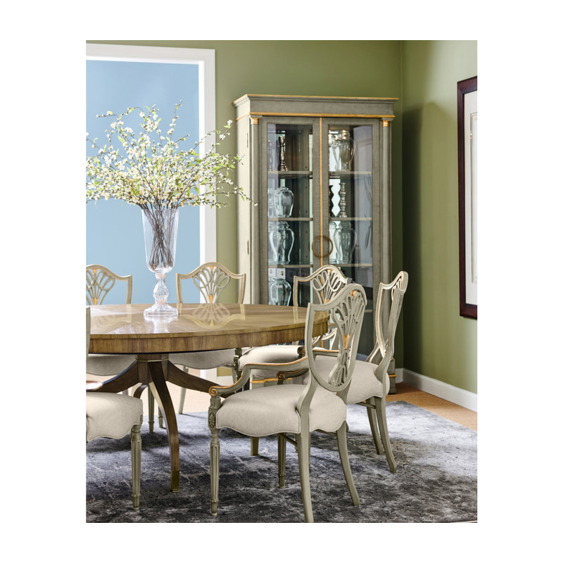 Buckingham Round Walnut Wood Dining Table