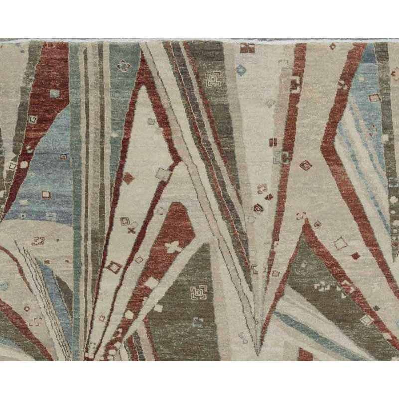 Brookhaven Abstract Area Rug in Beige/Green