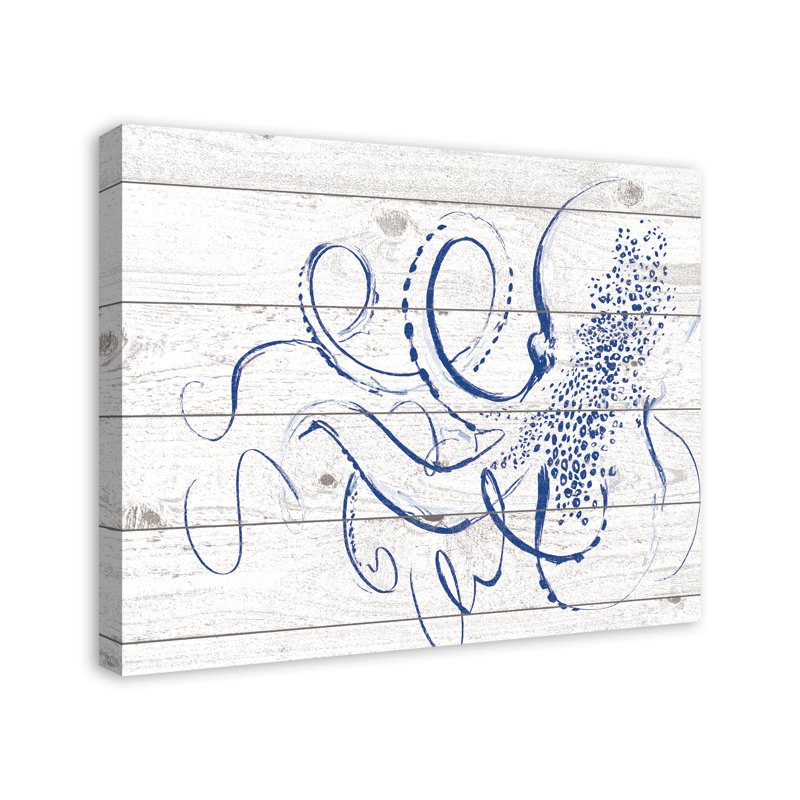 Marine Octopus - reproduction sur toile tendue, H 24 po x l 30 po x P 1,25 po