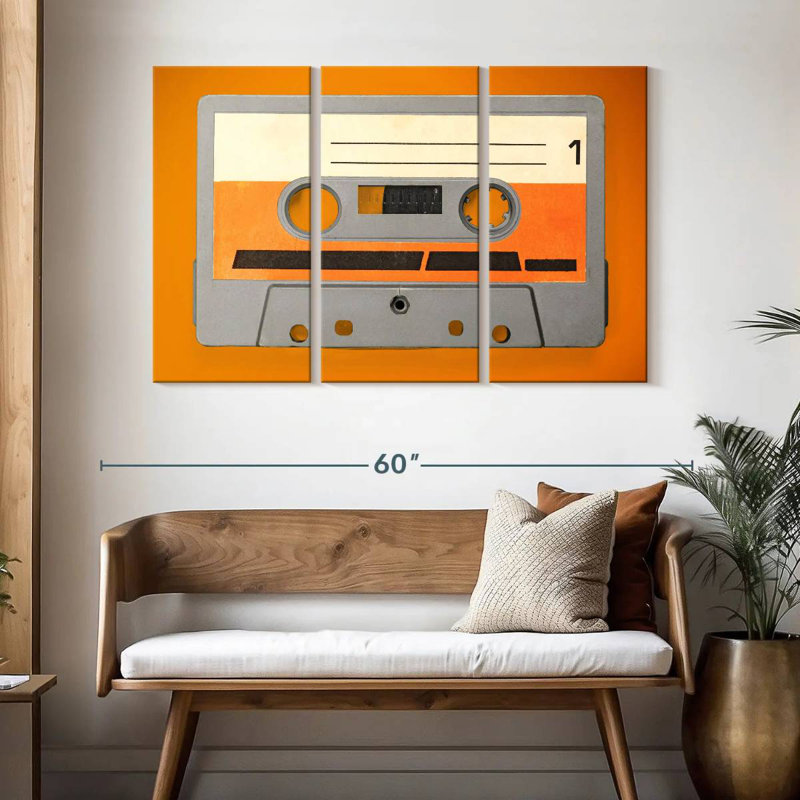 Abarca Retro Cassette Tape, 32" H x 50" W