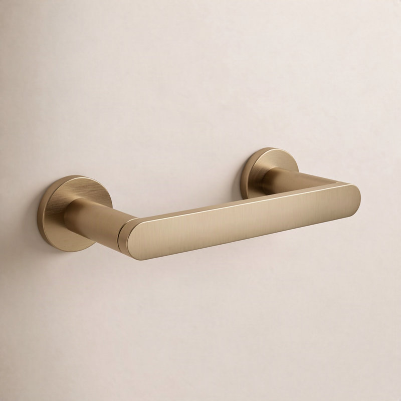 Wall Mount Toilet Paper Holder, Brushed Gold