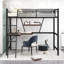 Lit mezzanine avec bureau et tablette pour enfants Columb-1150877695-1150877694