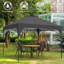 Abri de patio en acier 8 x 8 pi-117190681